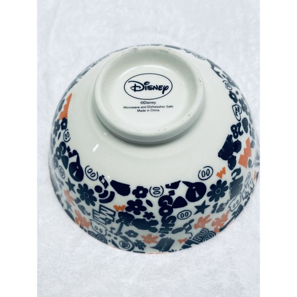 Disney Store Mickey Mouse Tidbit Bowl Set of 2 Micky Head Orange lip Snack Bowl - Picture 7 of 7